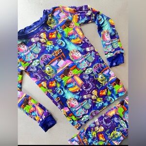 NWT Secret Stock Reserve Luxe Disney Monsters Inc Size 5/6 Bamboo Pijamas